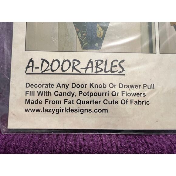 quilt pattern door pockets A-DOOR-ABLES From Fat Quarter Cuts Of Fabric - Picture 2 of 7